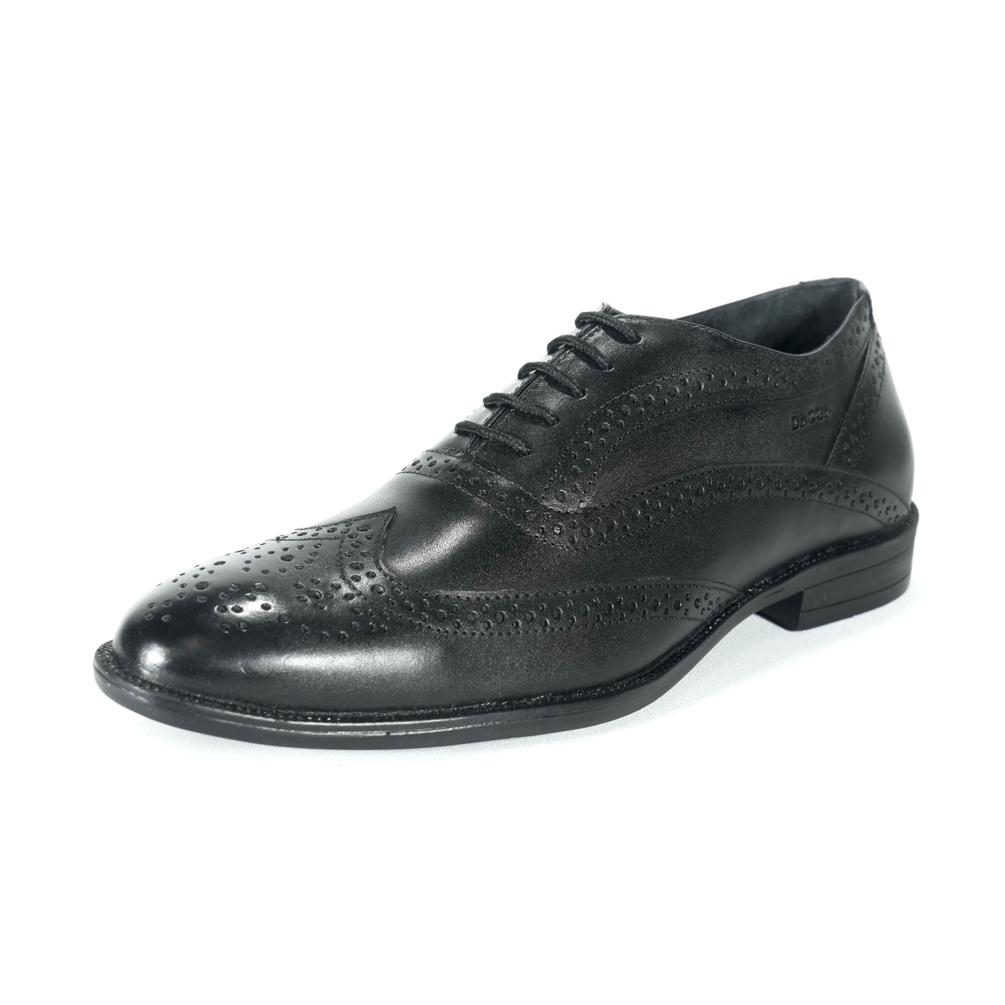 Dagga Men's Black / Brown Oxford Brogue Casual Cum Formal Leather Shoes