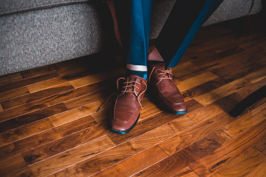 tan colour leather formal shoes | Dagga