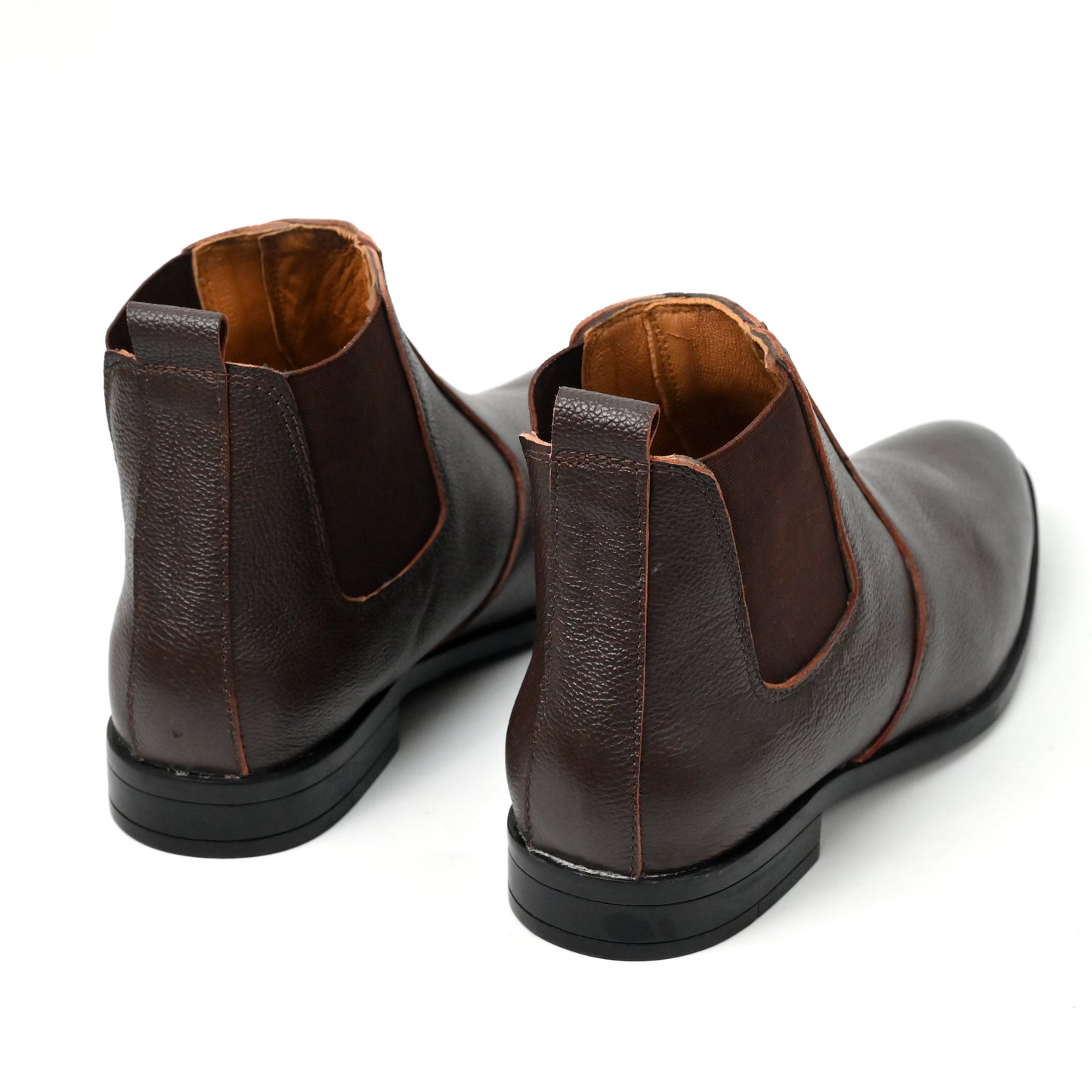 Dagga Men’s Genuine Leather Chelsea Boots – Classic Ankle Slip-On Dress Boots - Black & Brown