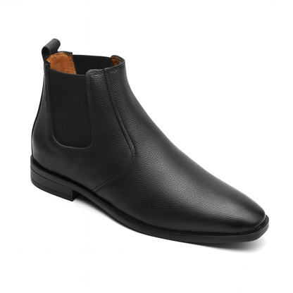 Dagga Men’s Genuine Leather Chelsea Boots – Classic Ankle Slip-On Dress Boots - Black & Brown