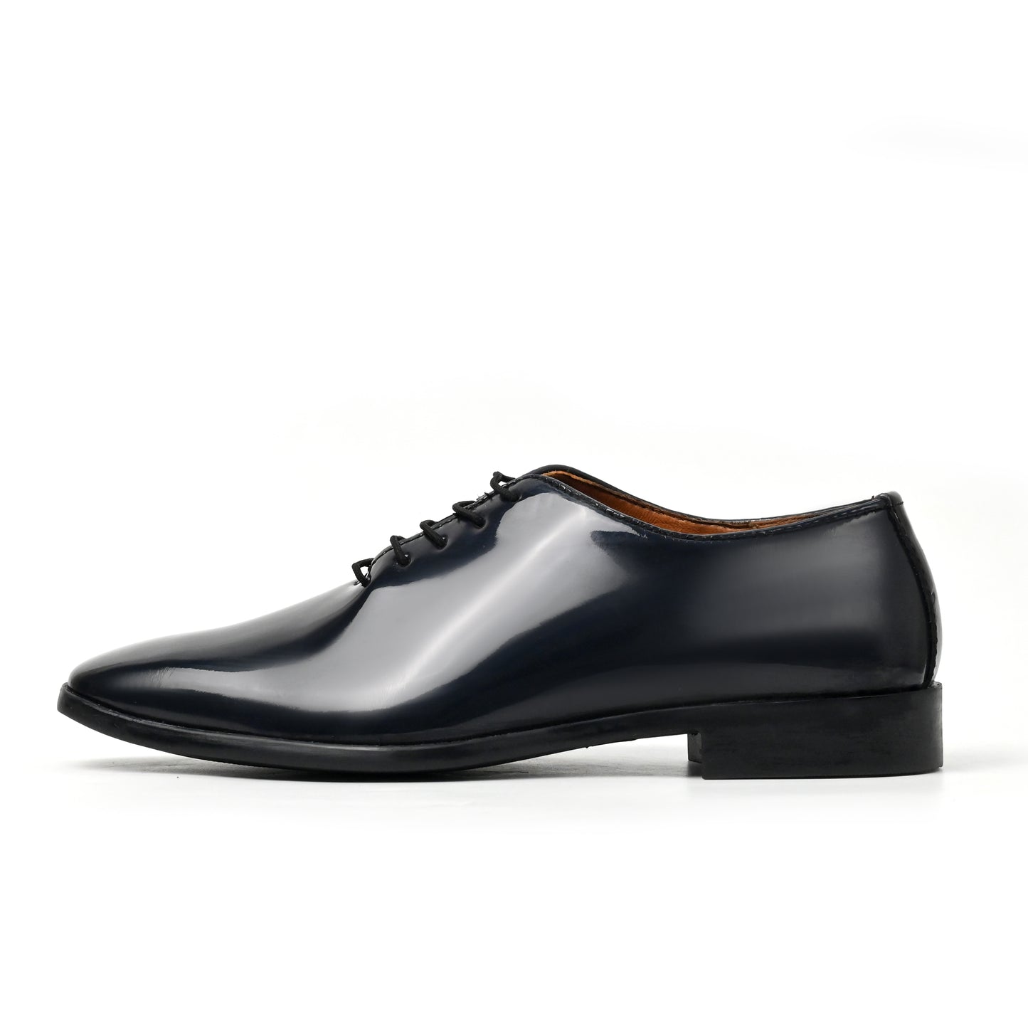 Dagga Men’s Patent Leather Oxford Shoes – Black Glossy Formal Lace-Up Dress Shoes