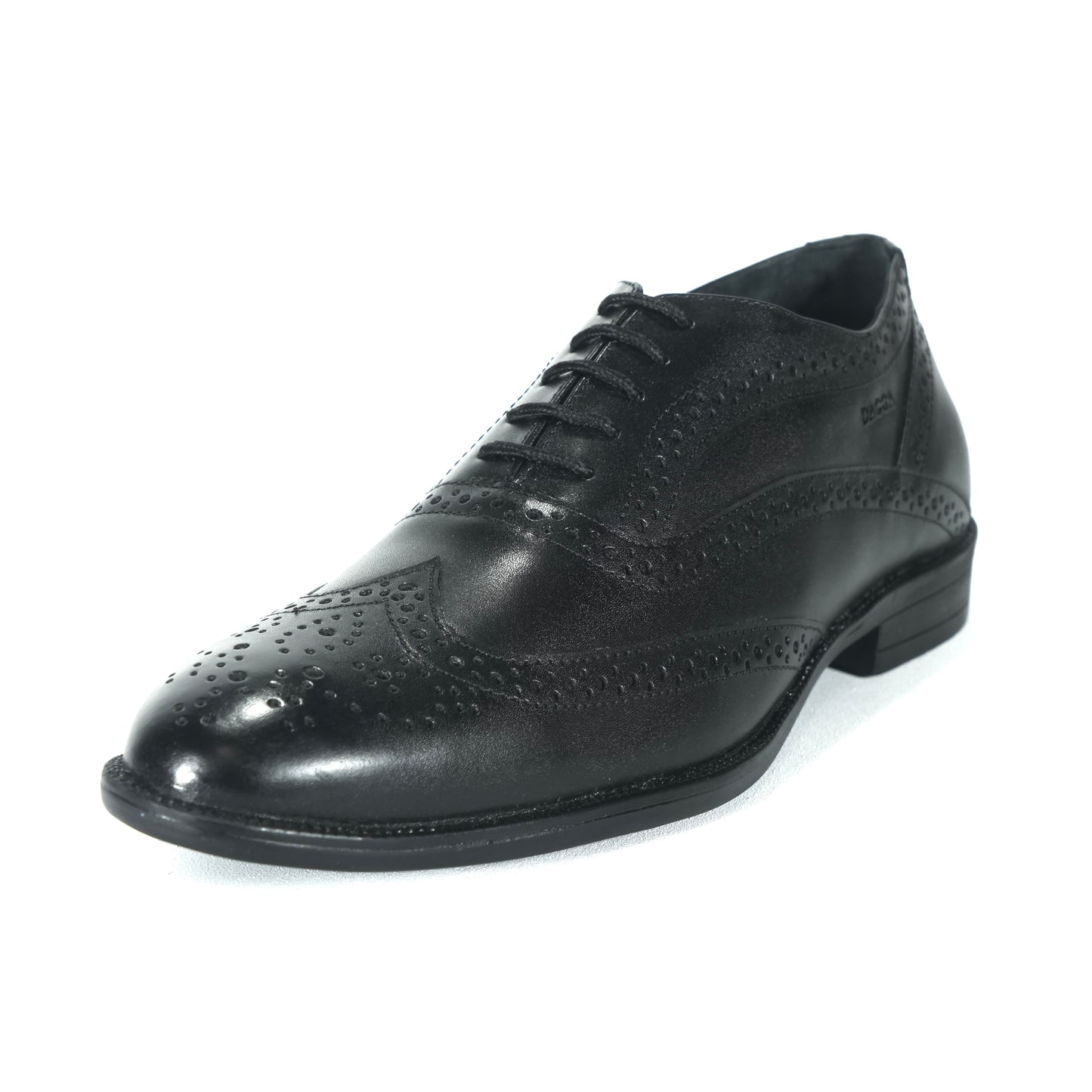 Dagga Men's Black / Brown Oxford Brogue Casual Cum Formal Leather Shoes