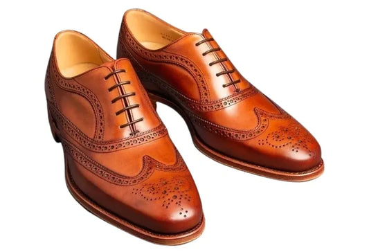 DAGGA Tan Brogue Shoes