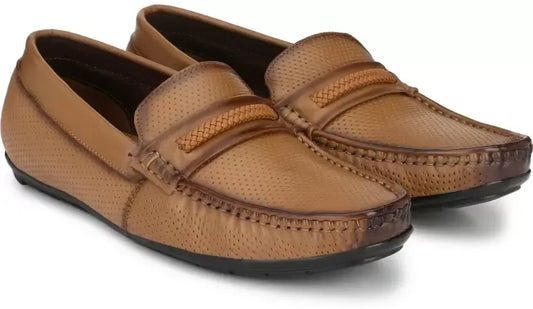 DAGGA Tan Leather Loafers